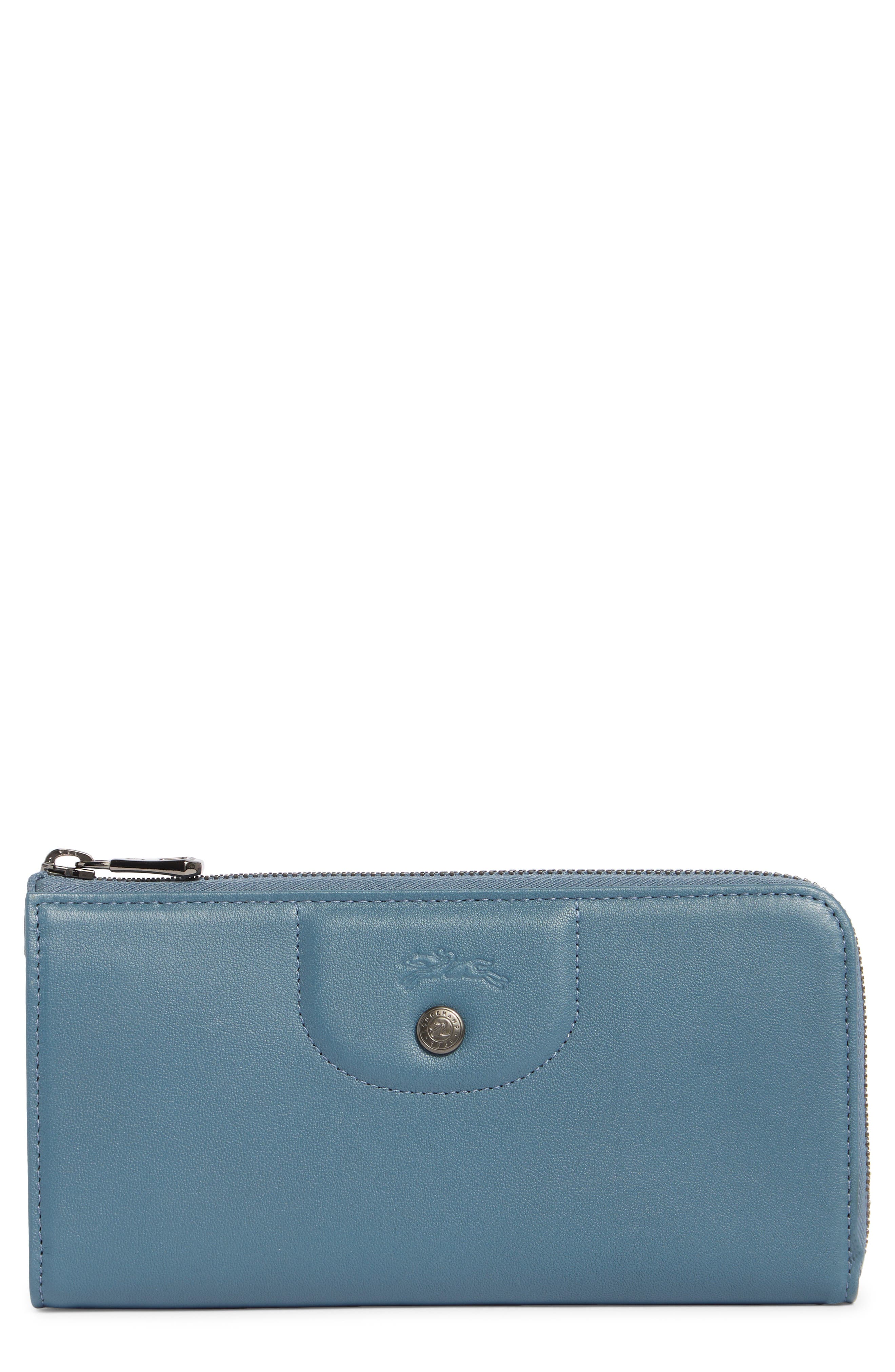 Longchamp Leather Zip Wallet