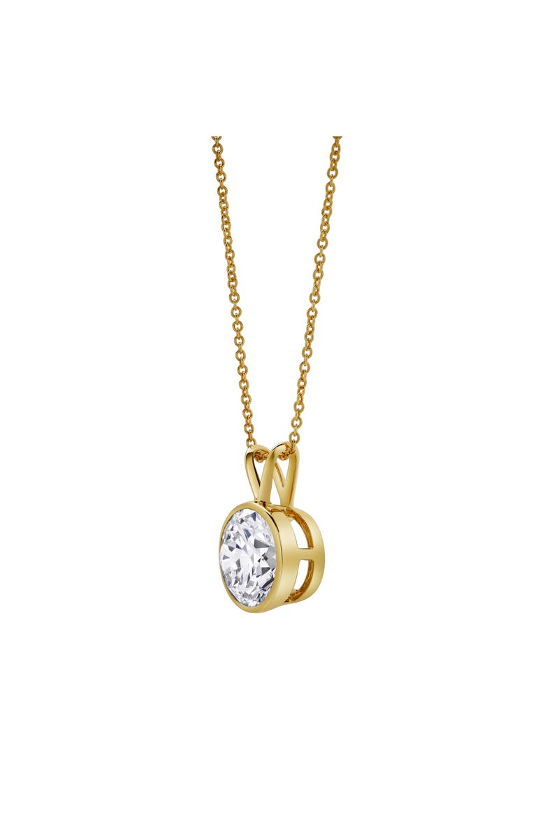 Astral 14K Gold Round Lab Grown Diamond Pendant - 2.5 Ct, Alternate, color, 14K Yellow Gold