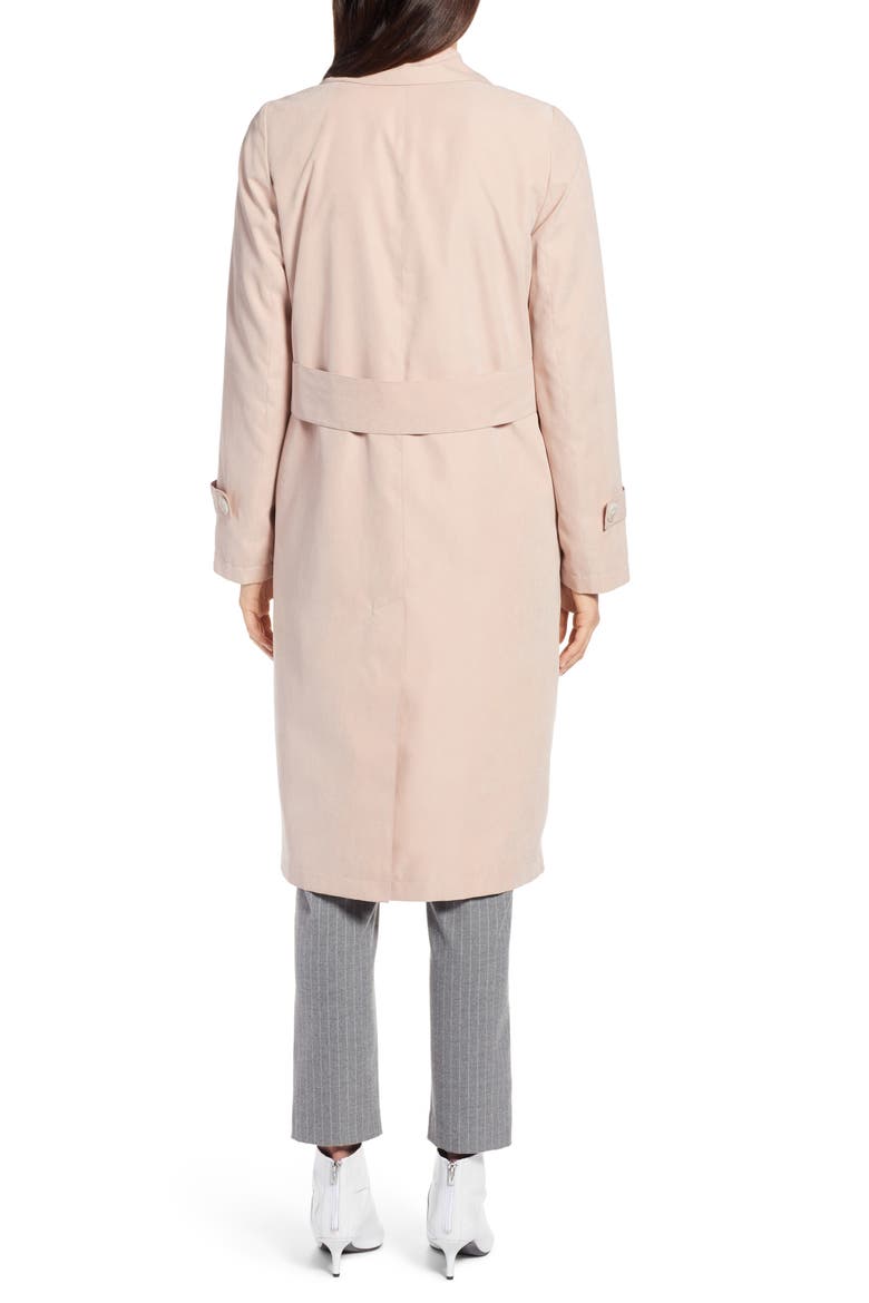 Double Breasted Trench Coat, Alternate, color, BLUSH