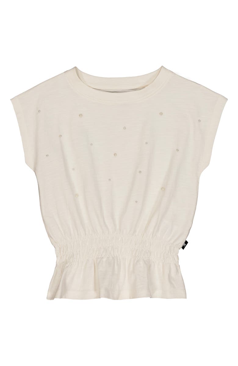 Joe's Jeans Kids' Sleeveless Peplum Waist Top, Main, color, Off White