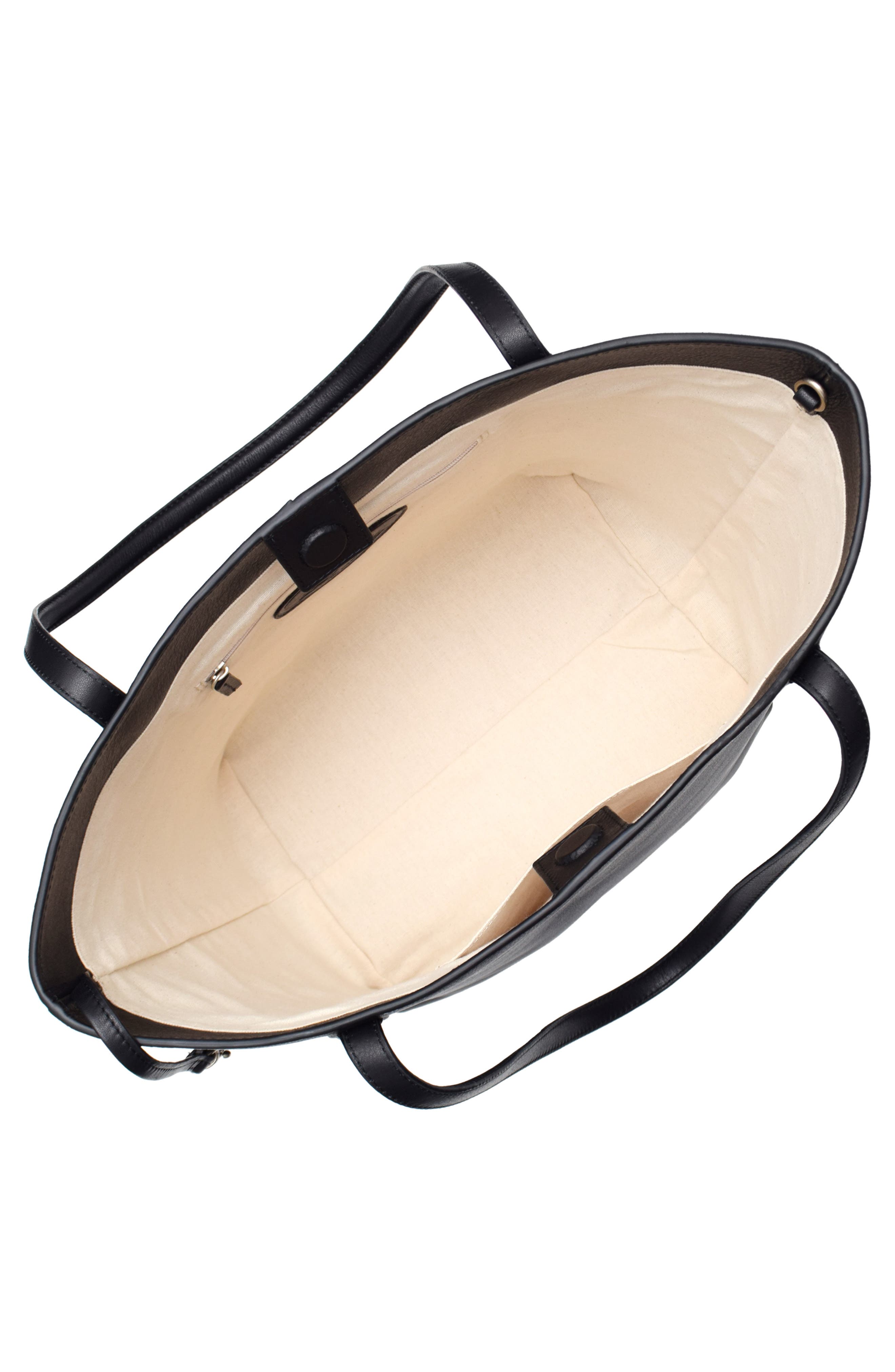 New Amsterdam Leatherworks Asher Large Tote Bag, Alternate, color, Black