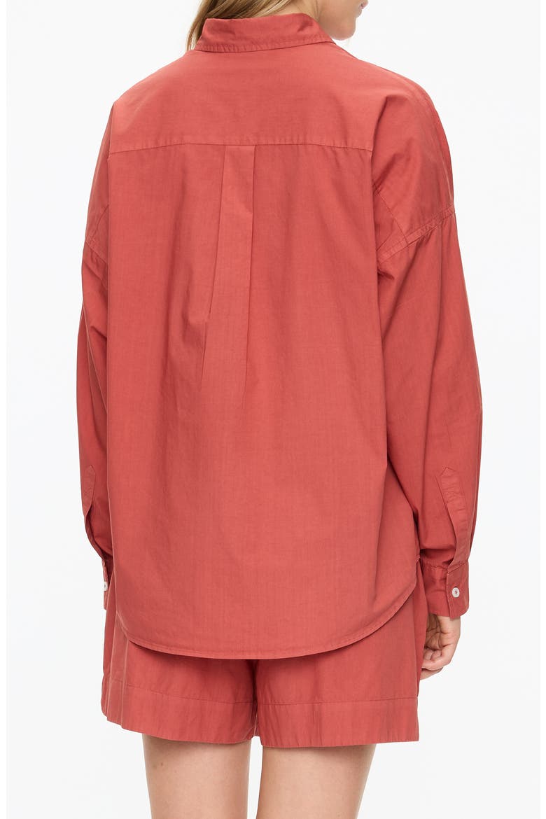 Chiara Button-Up Shirt, Alternate, color, HENNA