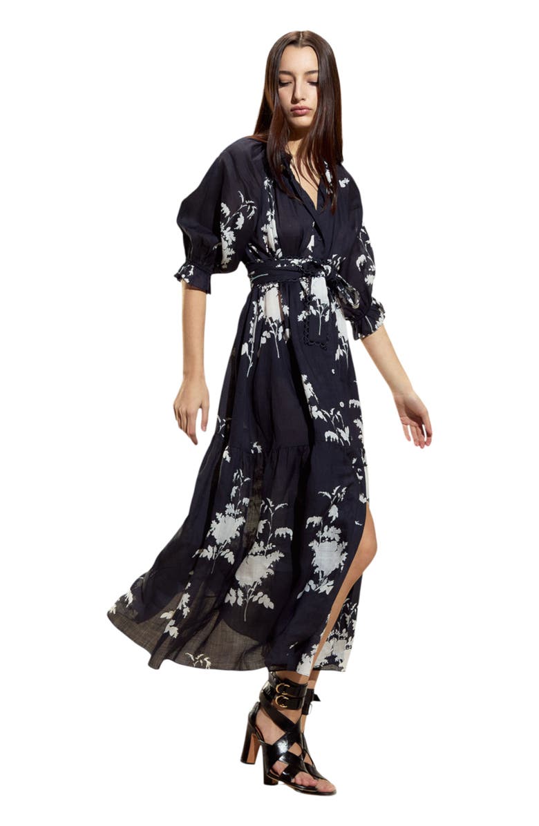 Cynthia Rowley Rosewood Pintuck Dress, Alternate, color, 