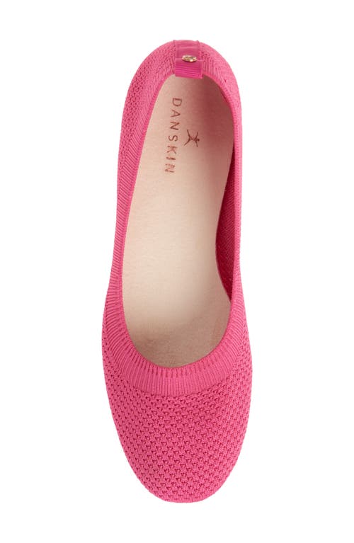 Danskin Knit Ballerina Flat In Magenta