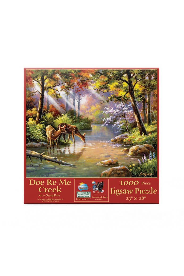 Doe Re Me Creek 1000 piece Jigsaw Puzzle for Adults, Alternate, color, Multicolor