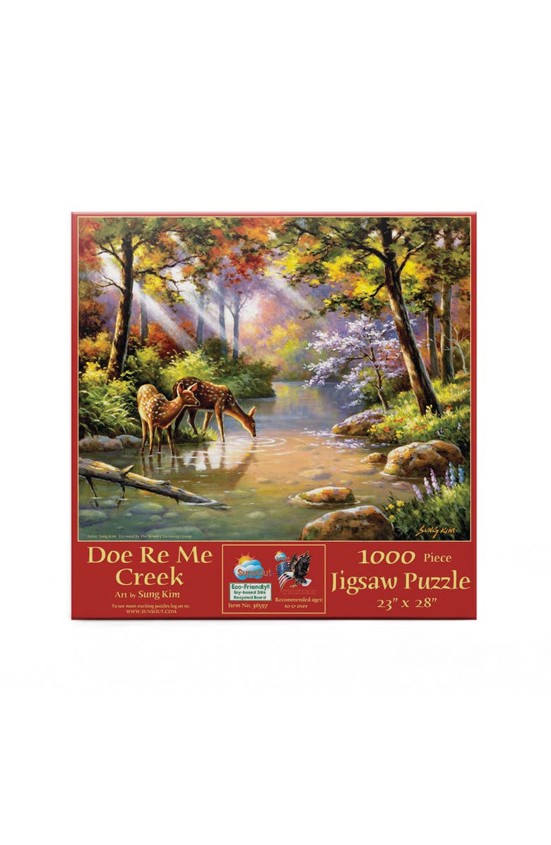 Sunsout Doe Re Me Creek 1000 piece Jigsaw Puzzle for Adults, Alternate, color, Multicolor