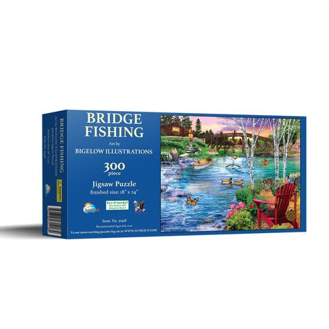 Bridge Fishing 300 piece Jigsaw Puzzle for Adults