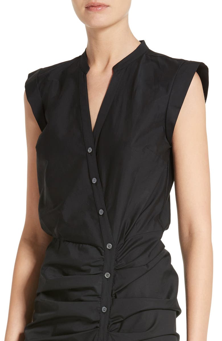 Veronica Beard Ruched Shirtdress, Alternate, color,