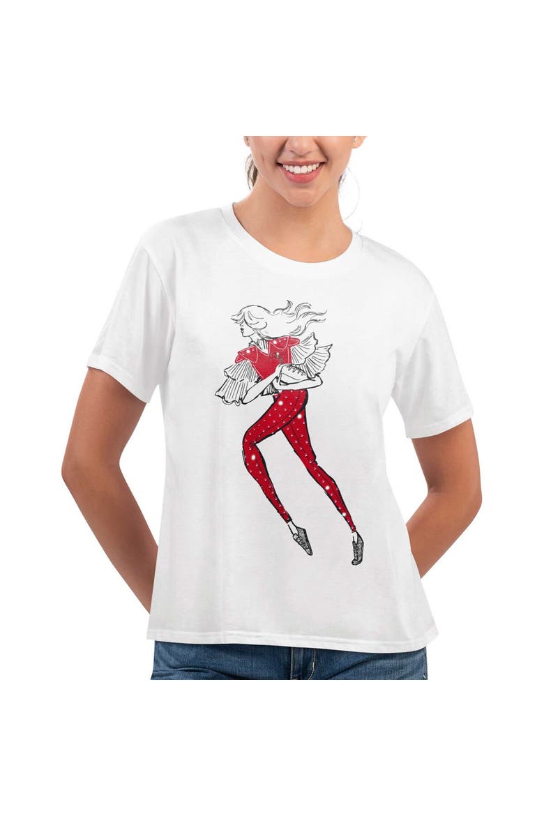Women's G-III 4Her by Carl Banks White Tampa Bay Buccaneers Play The Ball T-Shirt, Main, color, White