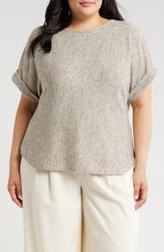MAX STUDIO Dolman Short Sleeve Top