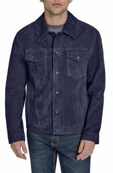 Cole Haan Suede Trucker Jacket