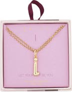 Leith Lowercase Initial Bubble Pendant Necklace