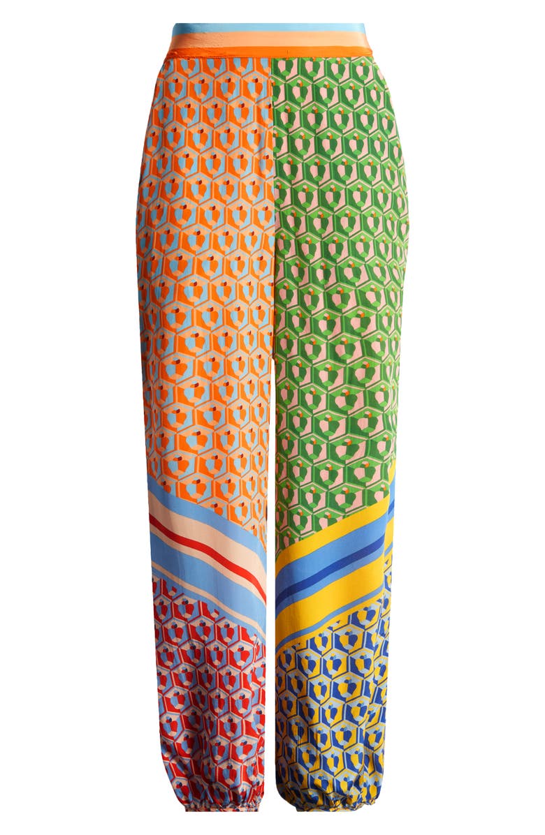 FARM Rio Cashew Mixed Scarf Print Joggers, Main, color, 