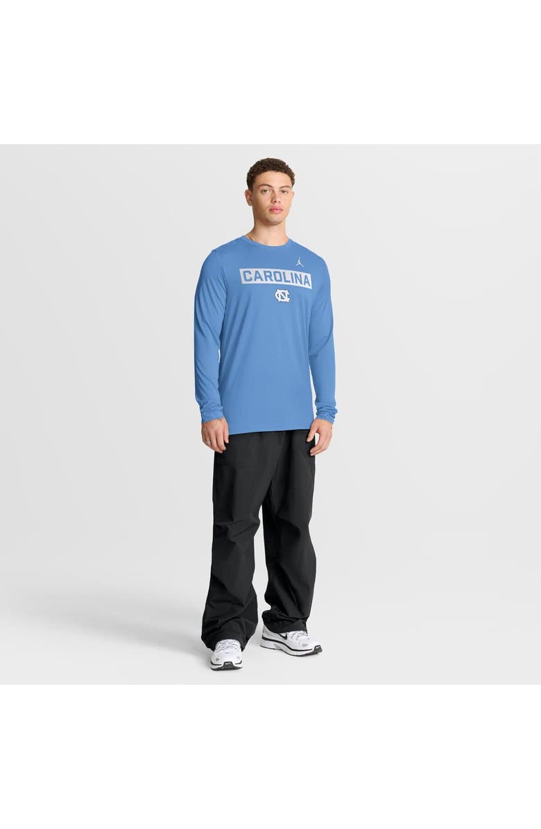 Jordan Brand Men's Jordan Brand Light Blue North Carolina Tar Heels Primetime Campus 2-Hit Legend Dri-FIT Long Sleeve T-Shirt, Alternate, color, Light Blue