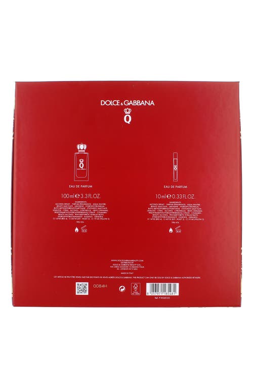 Dolce & Gabbana Q By Dolce&gabbana Eau De Parfum Set $196 Value In Transparent
