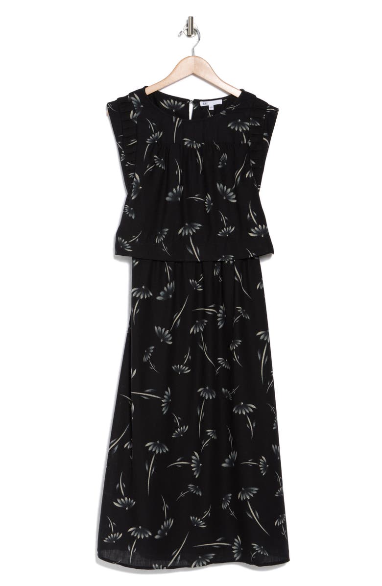 DR2 by Daniel Rainn Pleated Sleeve Midi Dress, Alternate, color,