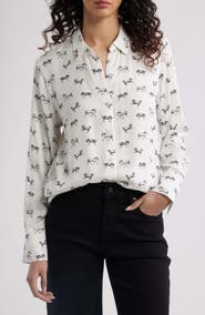 Rails Saige Horse Print Button-Up Shirt