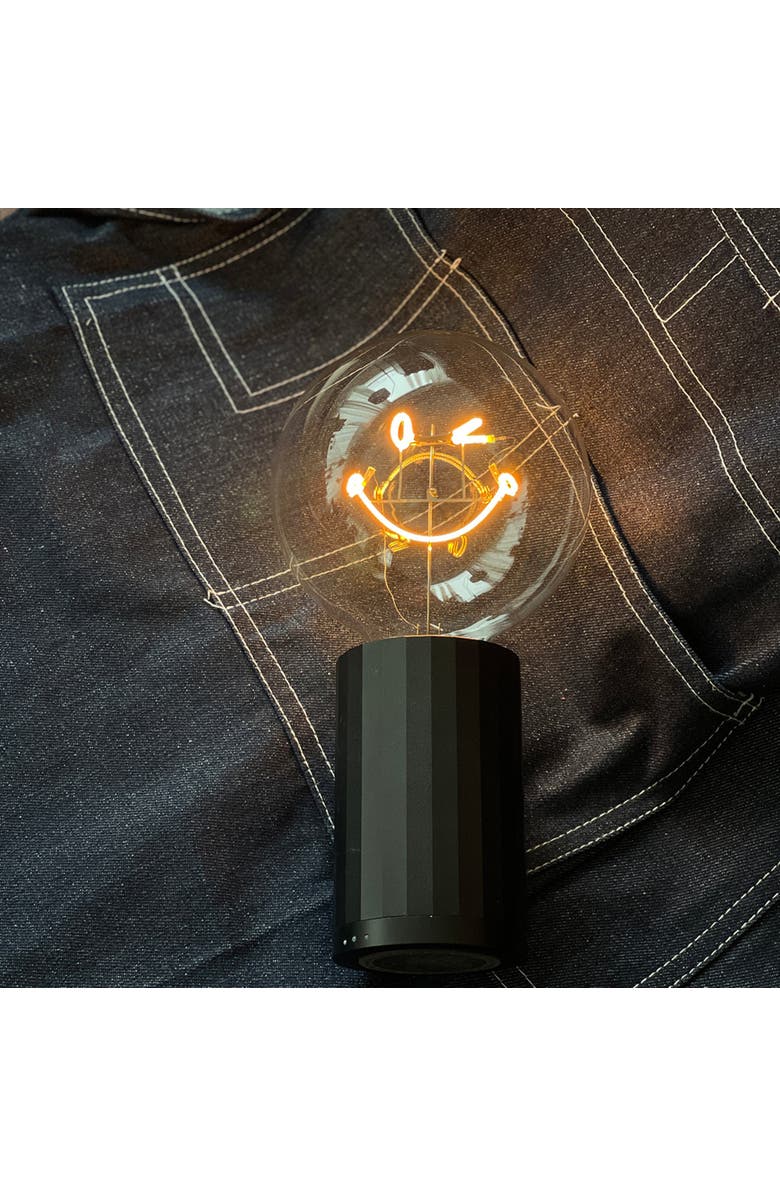 MITB Smiley World Kidness Portable Table Lamp, Alternate, color, Gold