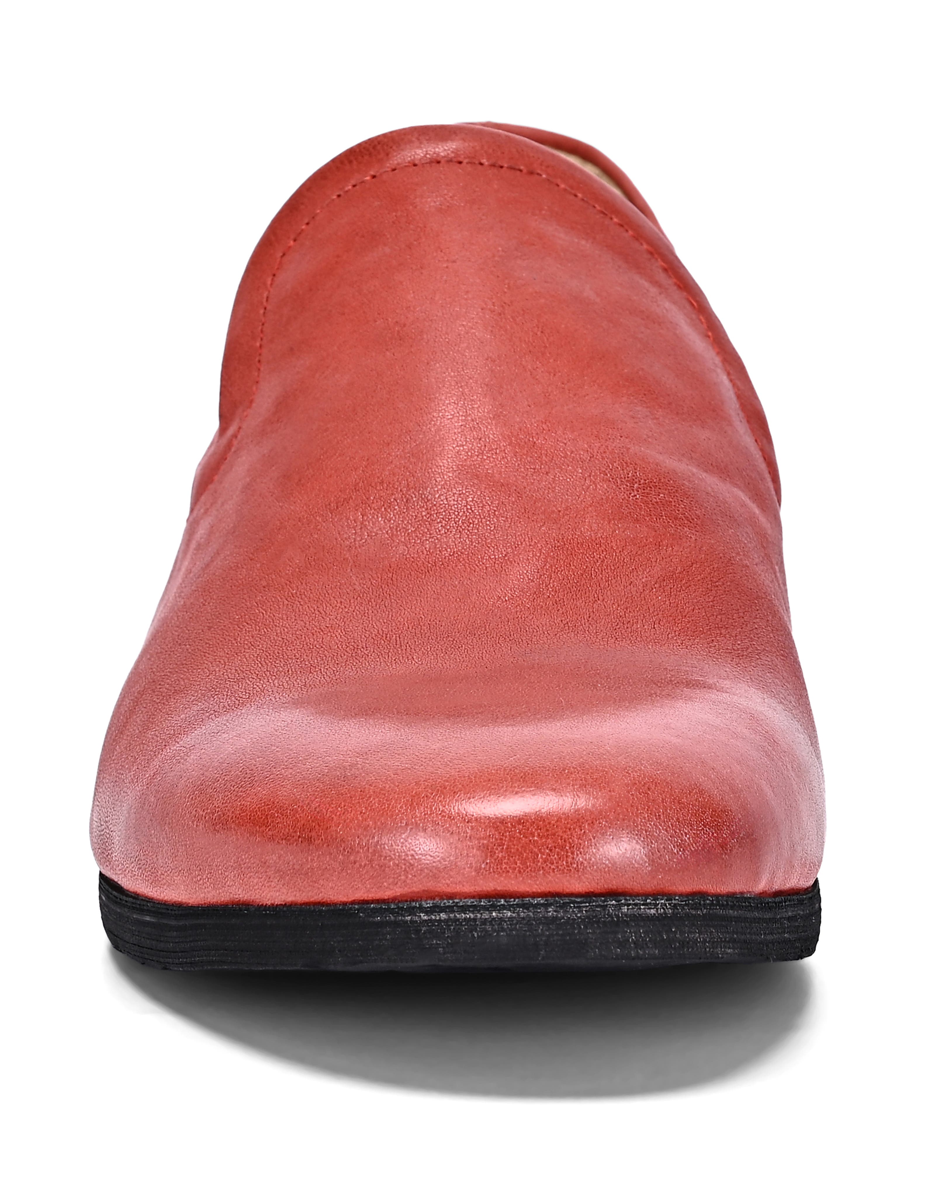 Heritage Genuine Leather Refined Comfort Slip On Loafer, Alternate, color, Brick