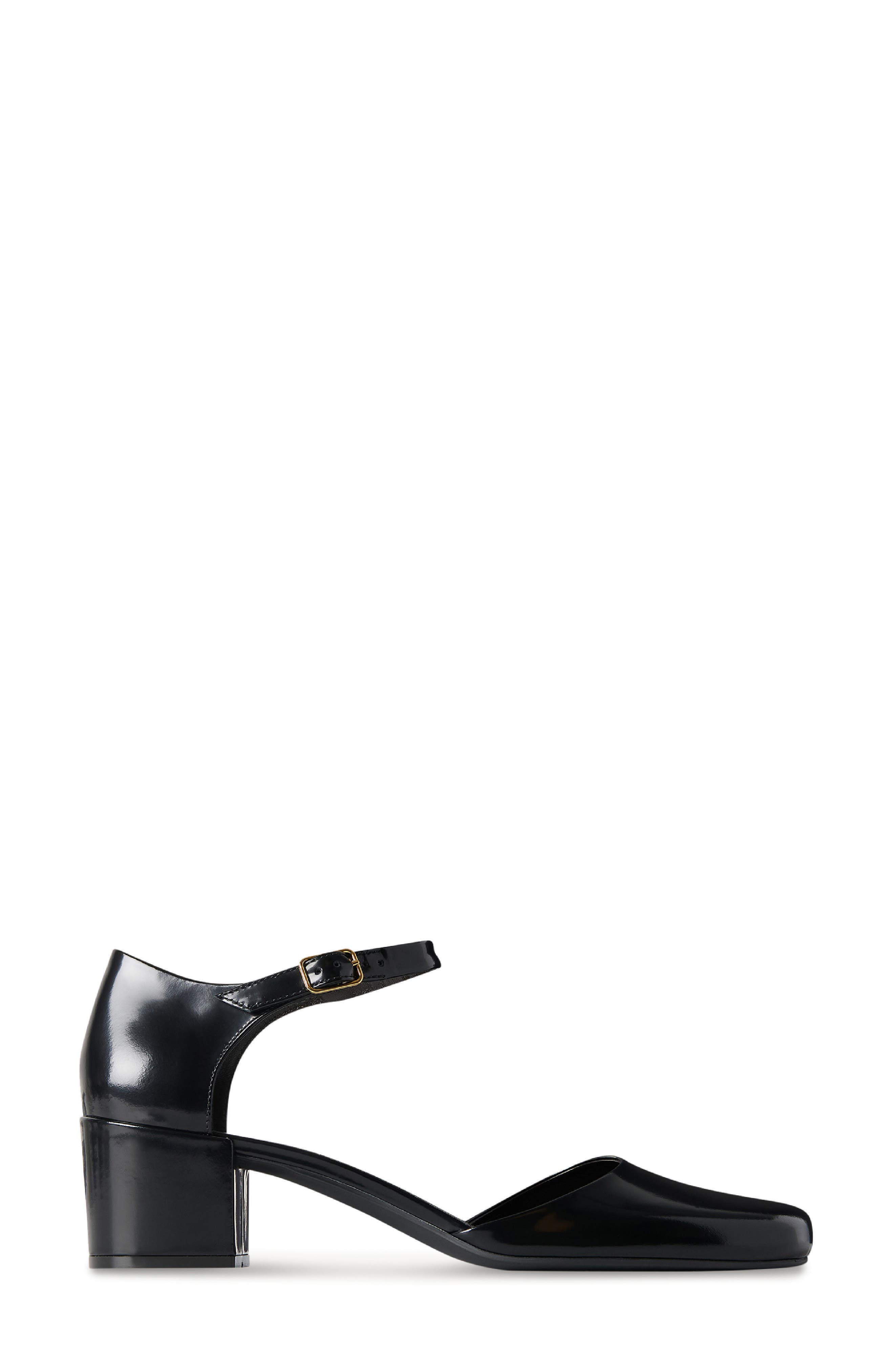 The Row Penelope Ankle Strap Pump, Alternate, color, Black