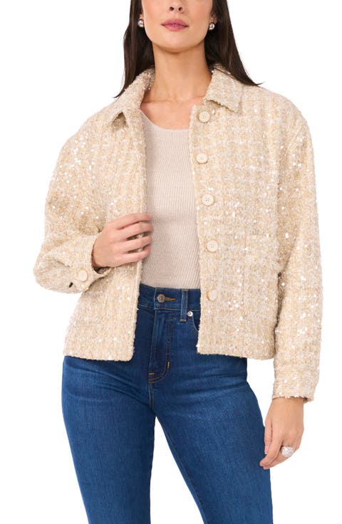 Sequin Tweed Jacket