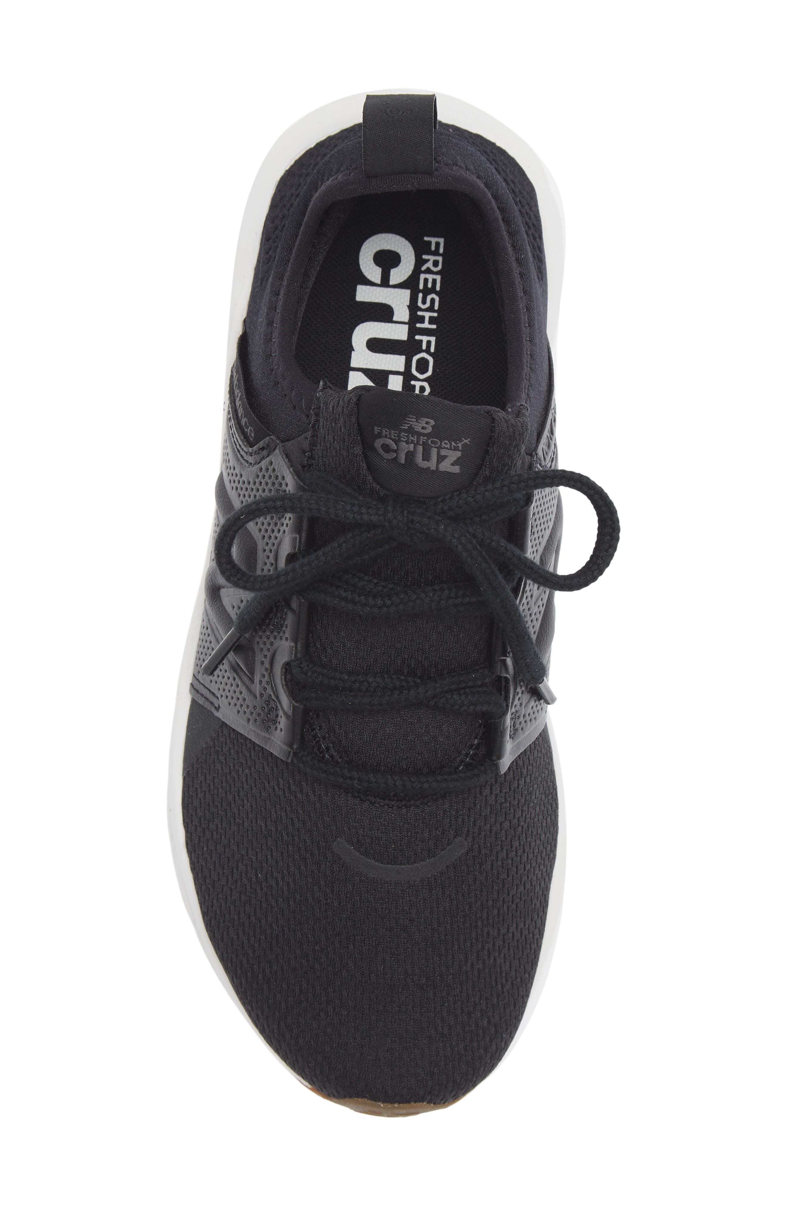 Fresh Foam Cruz Running Shoe, Alternate, color, BLACK/ BLACK