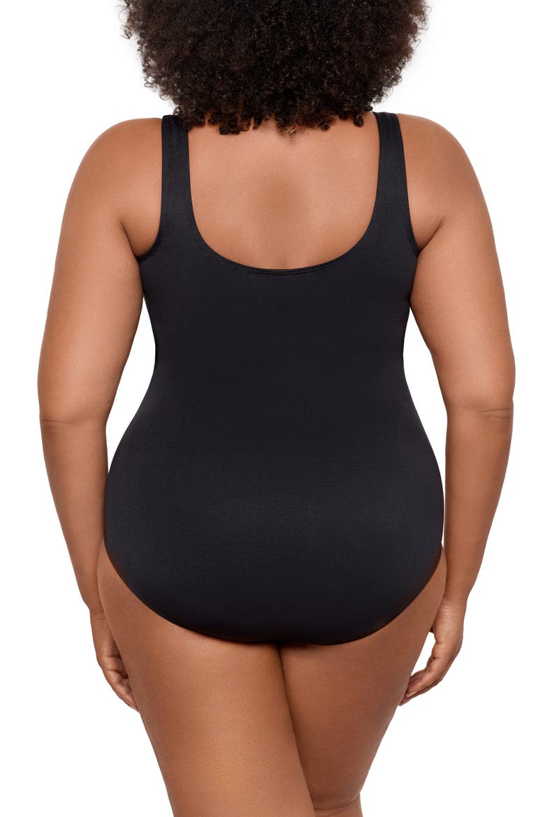 Solid Revele One-Piece Swimsuit, Alternate, color, BLACK