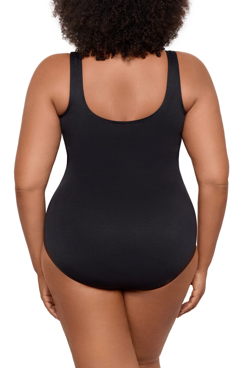 Miraclesuit<sup>®</sup> Solid Revele One-Piece Swimsuit, Alternate, color, Black