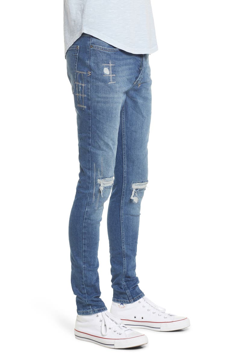 Trashede Ksubi Van Winkle Ol Town Trashed Skinny Jeans (Men) | Nordstromrack