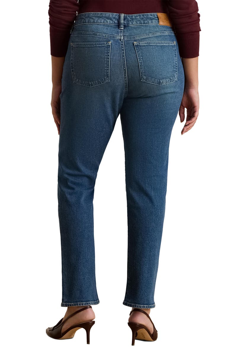 Lauren Ralph Lauren Straight Leg Ankle Jeans, Alternate, color, Harvest Wash