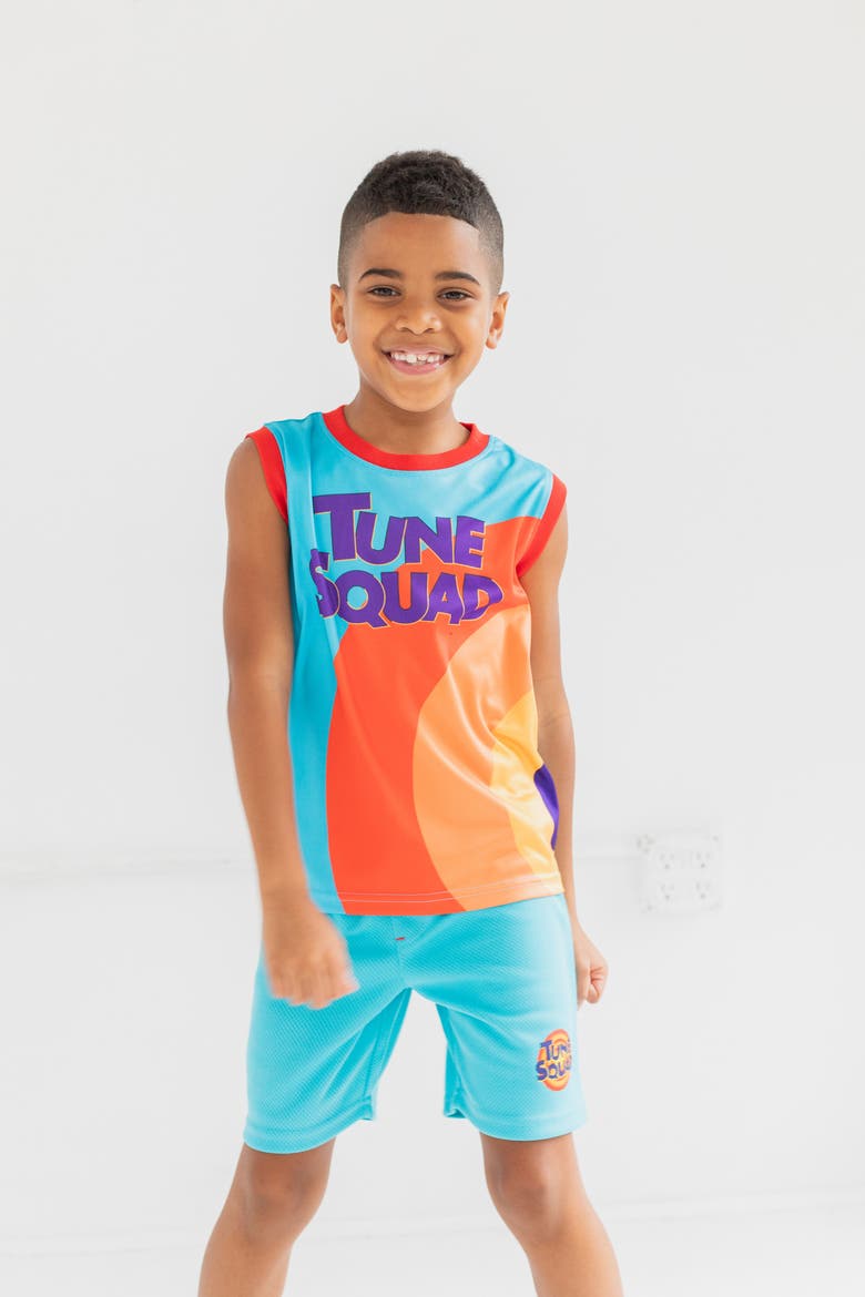 2-Piece Tank and Shorts Set, Alternate, color, Cyan Blue Red