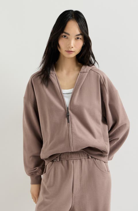 Smooth cotton French terry sweatshirt