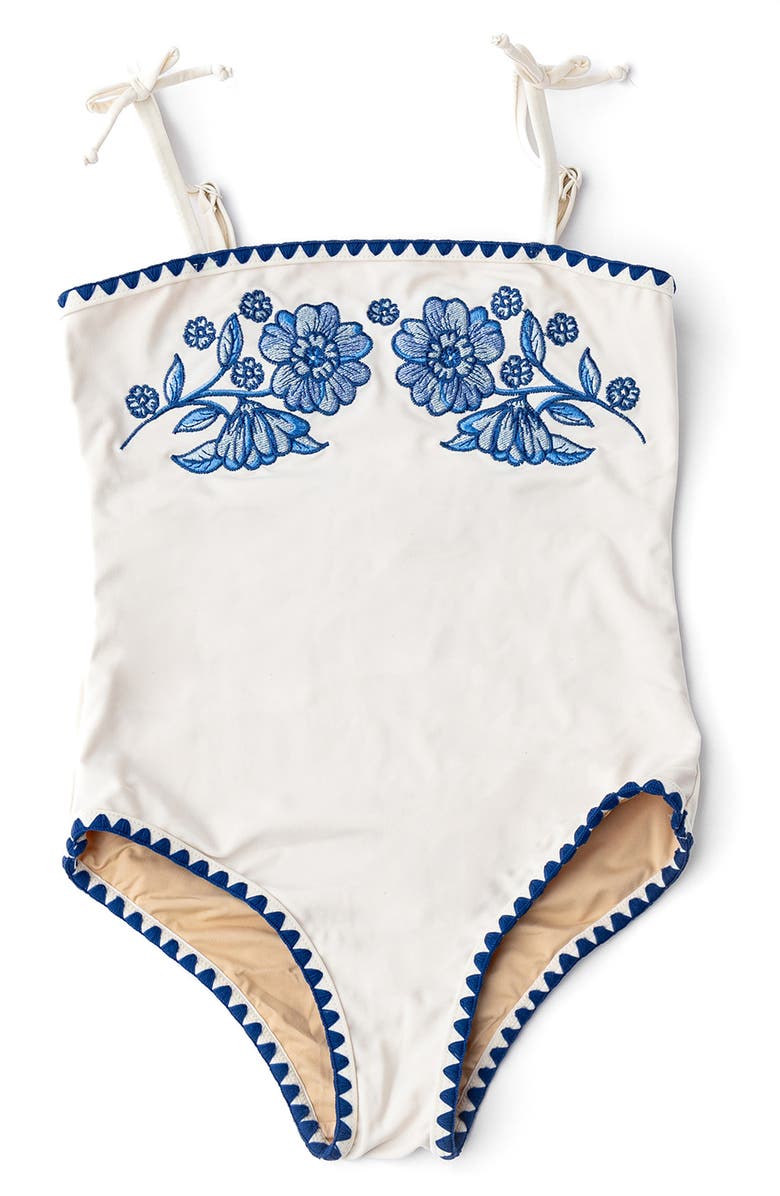 Shade Critters Kids' Embroidered One-Piece Swimsuit, Main, color, 