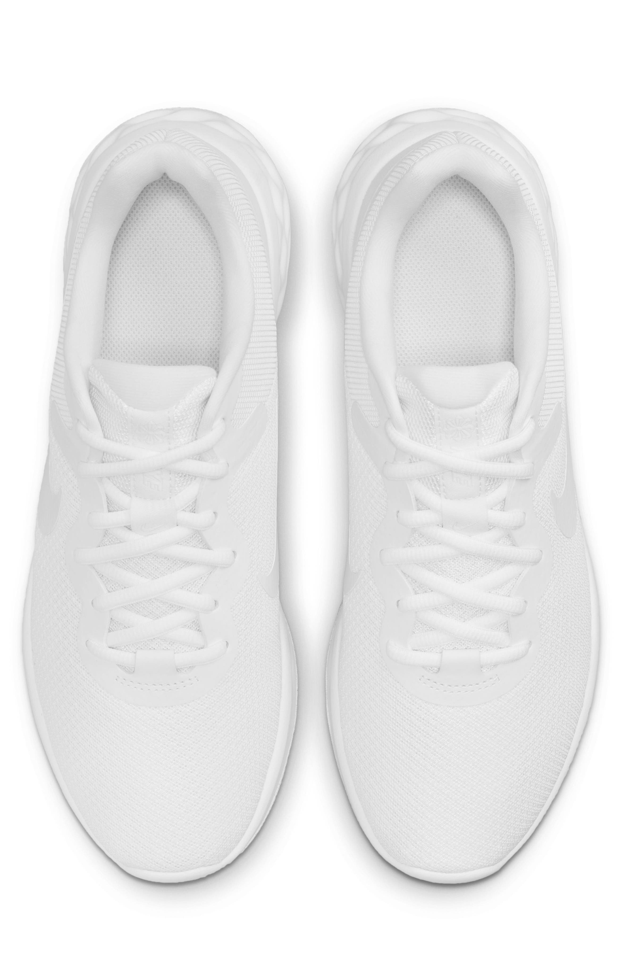 Revolution 6 Next Nature Road Running Shoe, Alternate, color, WHITE/ WHITE/ WHITE