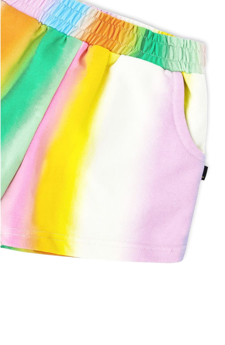 Deux par Deux French Terry Shorts, Alternate, color, Multicolor