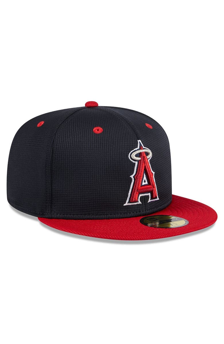New Era Men's New Era  Navy Los Angeles Angels 2024 Batting Practice 59FIFTY Fitted Hat, Alternate, color, 