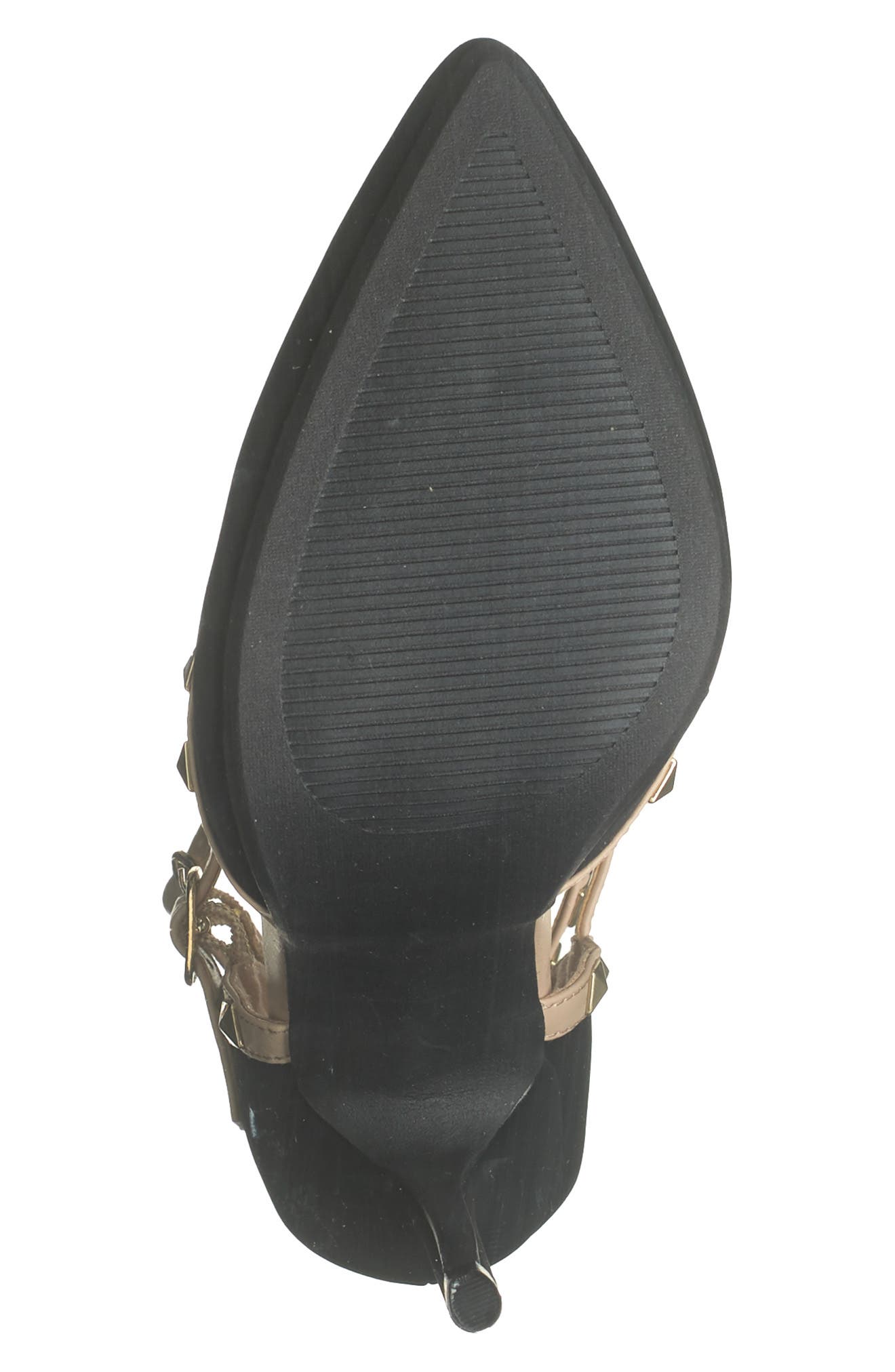 WILD DIVA LOUNGE Studded T-Strap Stiletto Pump, Alternate, color, 