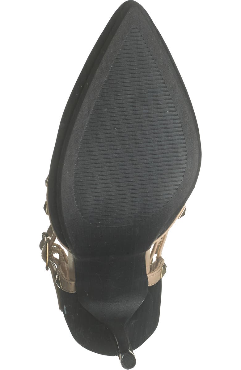 WILD DIVA LOUNGE Studded T-Strap Stiletto Pump, Alternate, color,