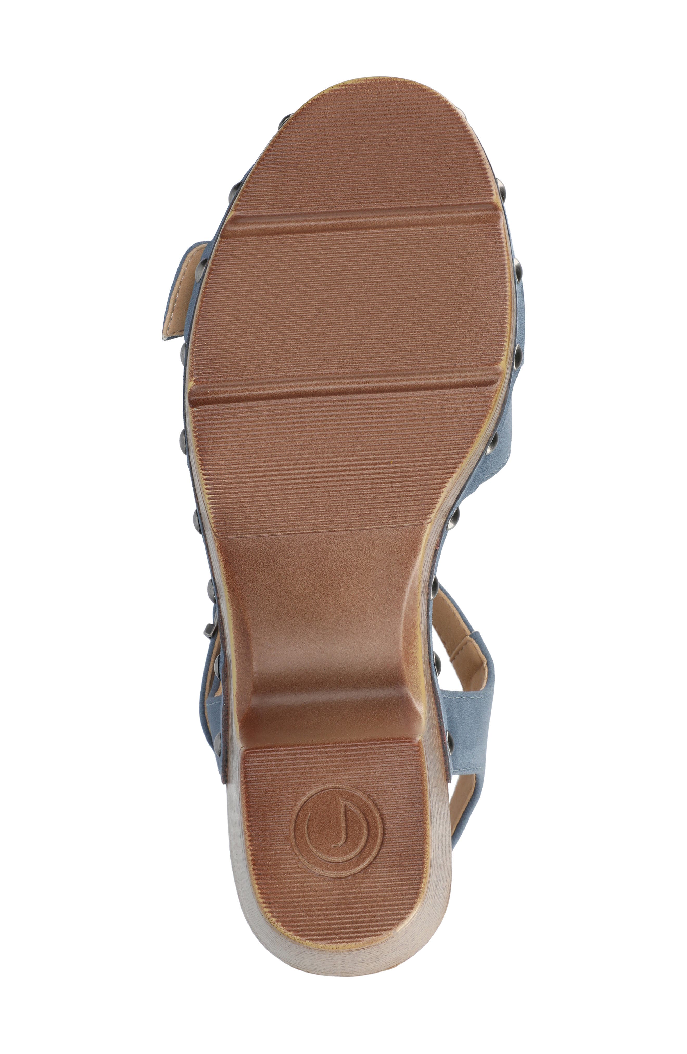 Sisilia Ankle Strap Platform Sandal, Alternate, color, BLUE