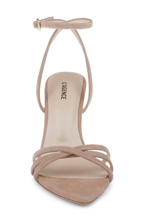 L'agence Dua Ankle Strap Sandal In Neutral