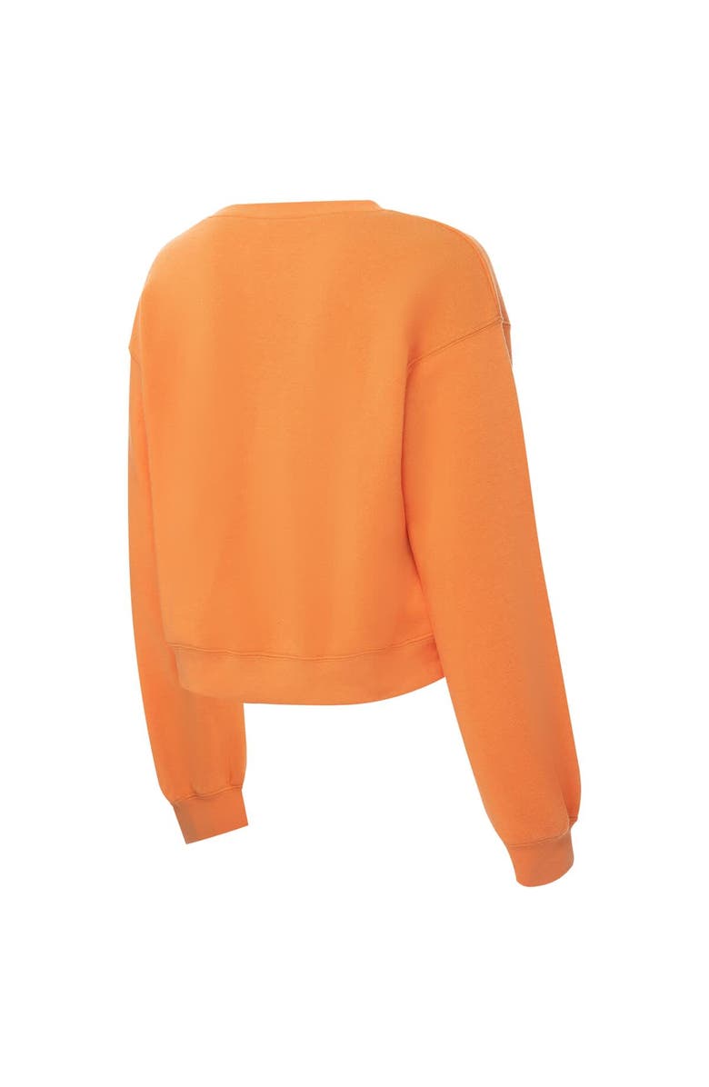 ZOOZATZ Women's ZooZatz Tennessee Orange Tennessee Volunteers Chenille Cropped Sweatshirt, Alternate, color, Tennessee Orange