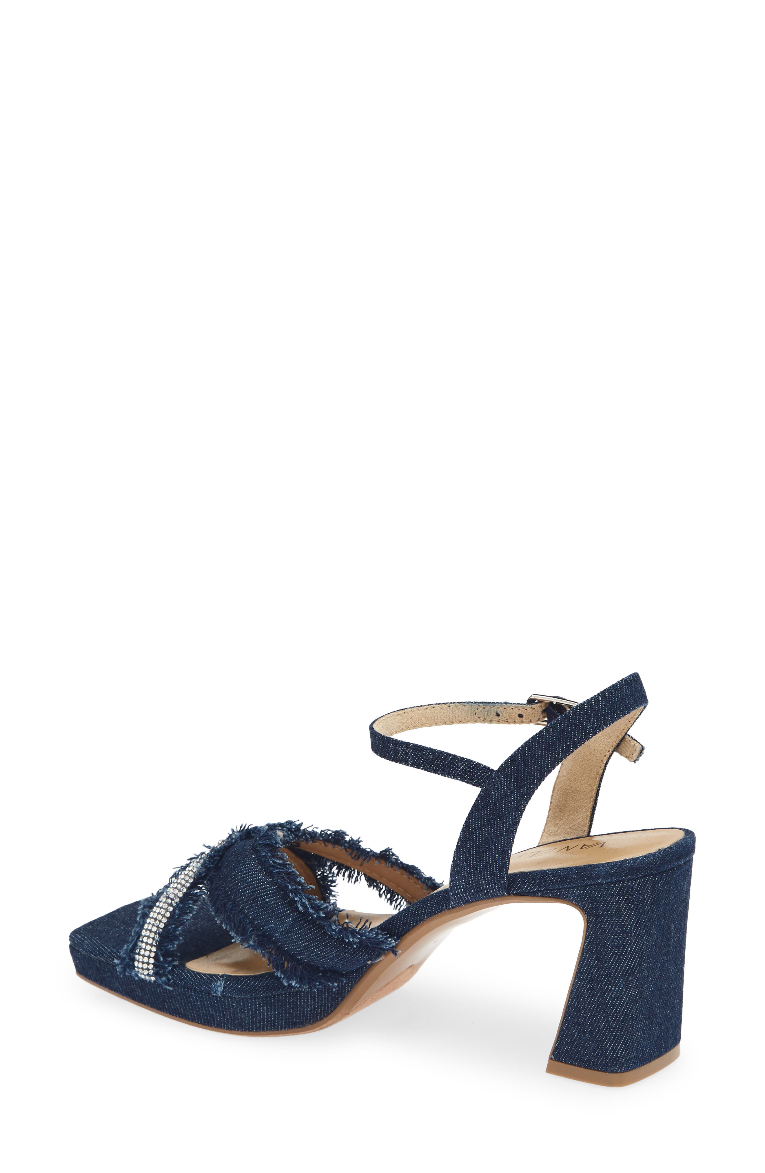 Marie Platform Sandal, Alternate, color, BLUE JEANS