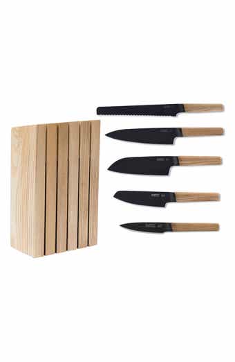 BergHOFF INTERNATIONAL Ron Knife Block 6-Piece Set - Natural Wood