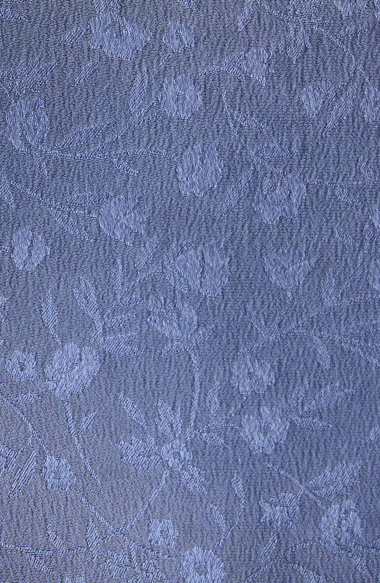 Chloé Lace Trim Floral Silk Jacquard Camisole Top, Alternate, color, Washed Blue