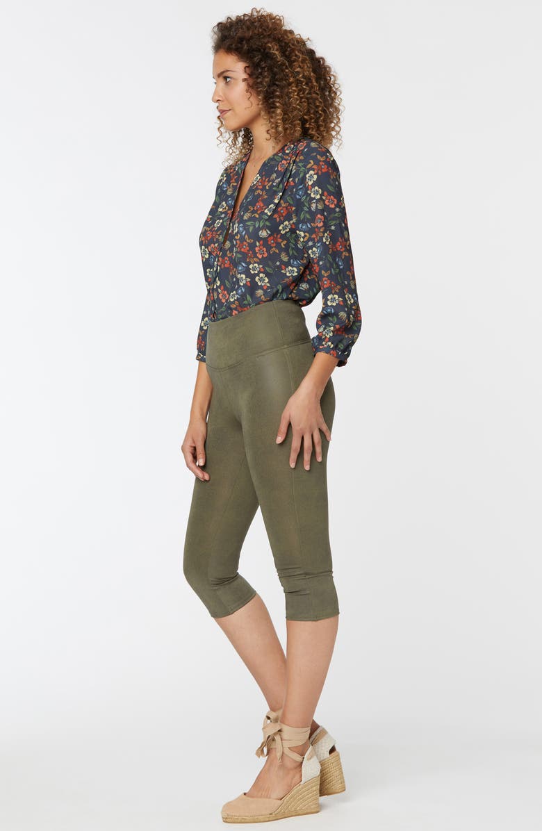 NYDJ Pull-On Capri Leggings, Alternate, color, Moss