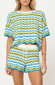 LSPACE Sun Chaser Stripe Top
