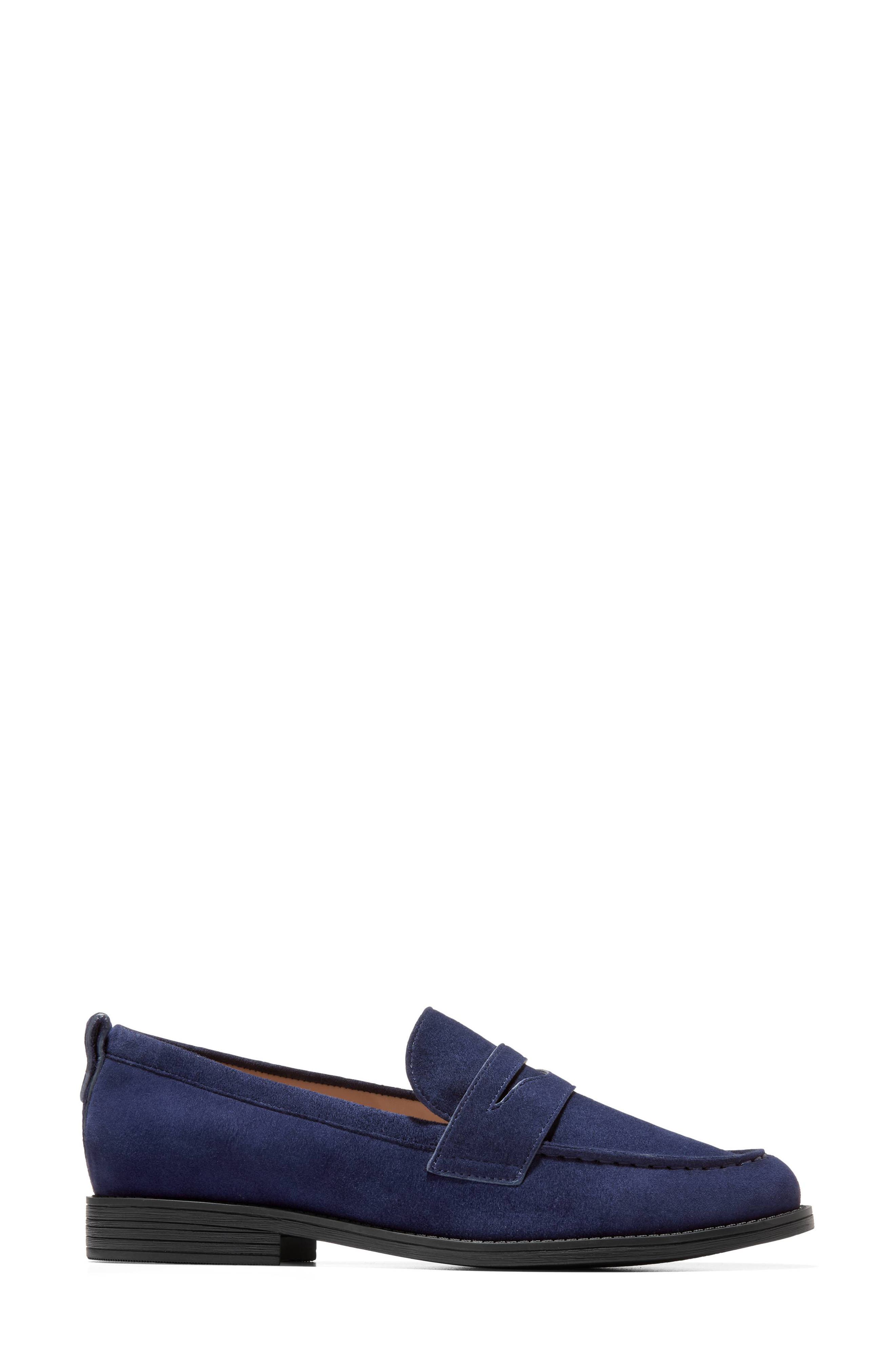 Stassi Penny Loafer, Alternate, color, CH MIDNIGHT MOON SUEDE