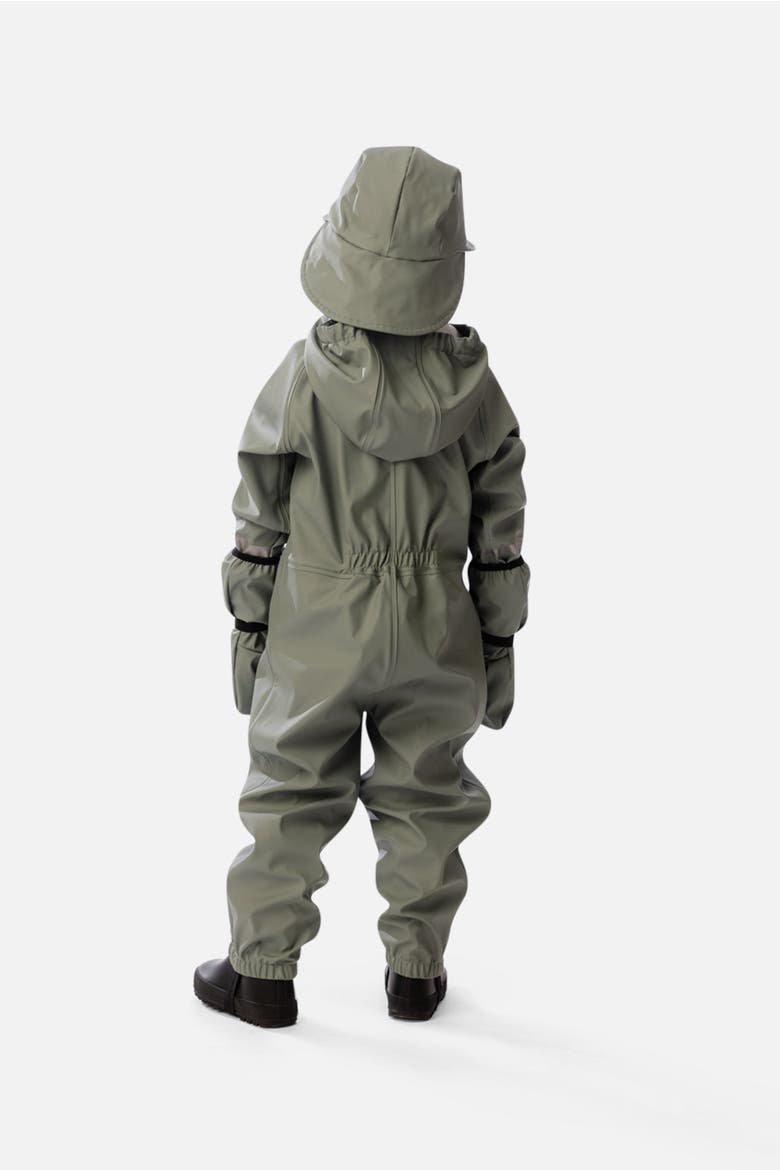 Rain Reflective Full Zip One Piece, Alternate, color, Sage Green