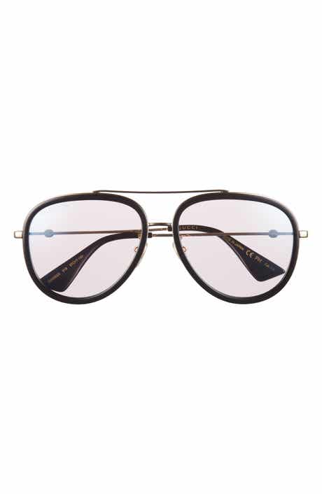 Gucci 57mm Aviator Sunglasses