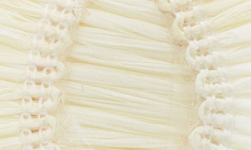Panacea Raffia Teardrop Earrings In White